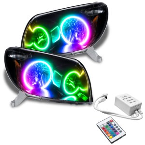 Toyota 4Runner Headlight Assemblies - ORACLE Lighting - ColorSHIFT w/ Simple Controller - Black - `03-`05